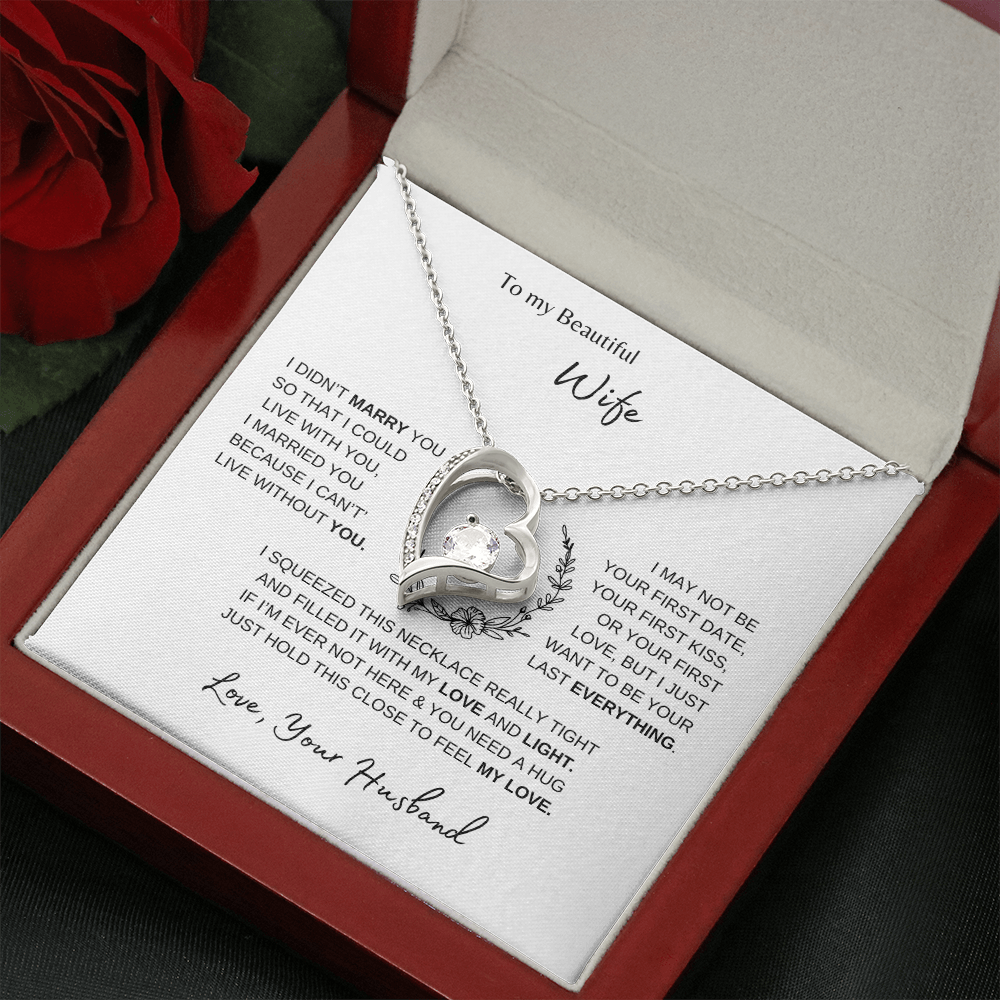 To My Beautiful Wife | Forever Love Necklace