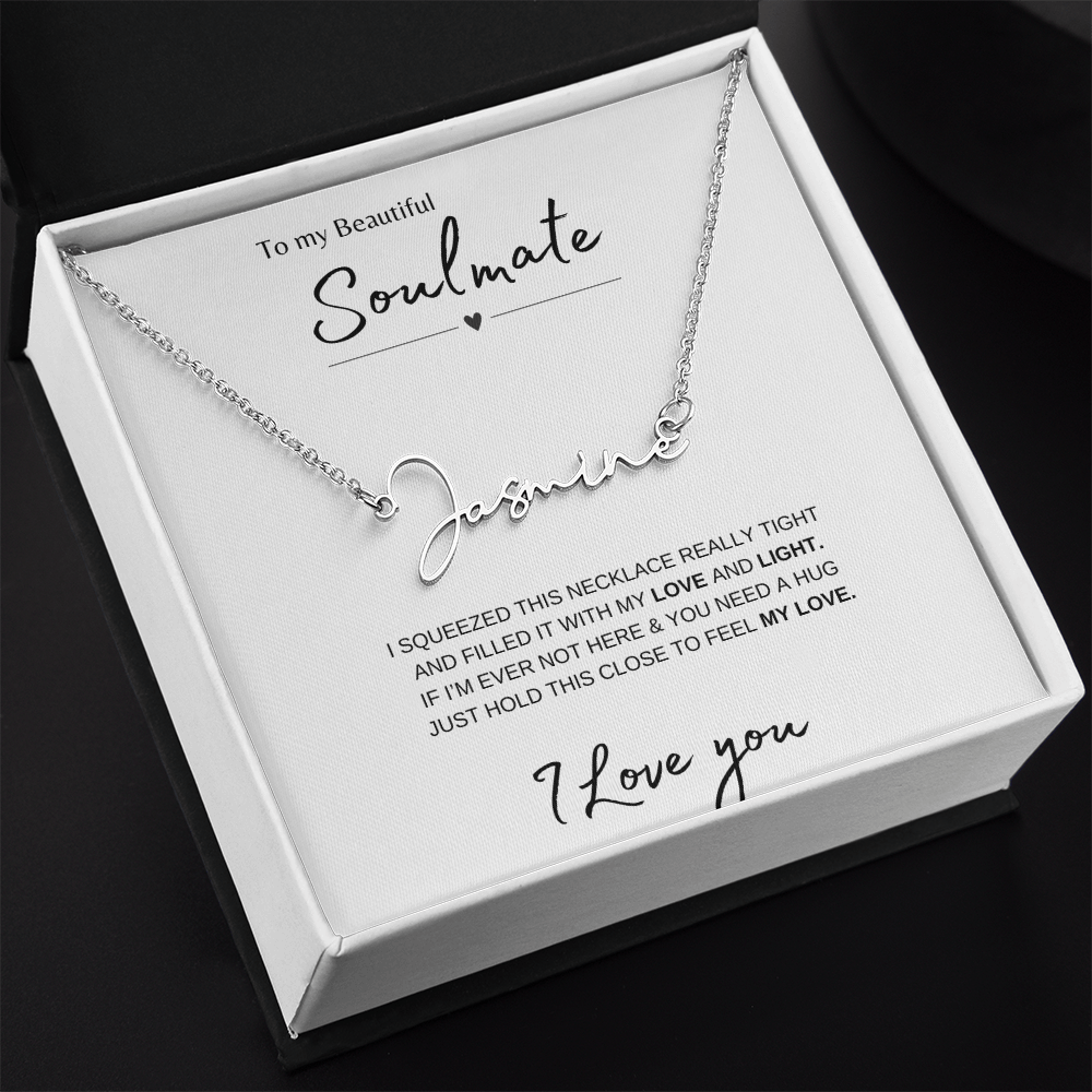 Soulmate Necklace | Gift | Custom Name