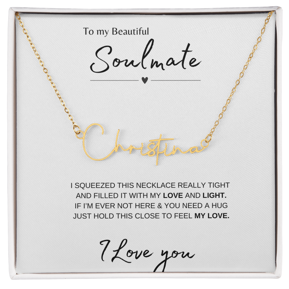 Soulmate Necklace | Gift | Custom Name
