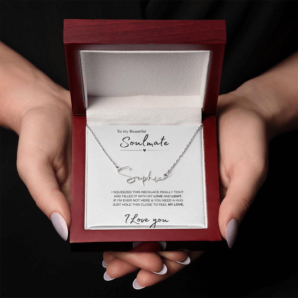 Soulmate Necklace | Gift | Custom Name