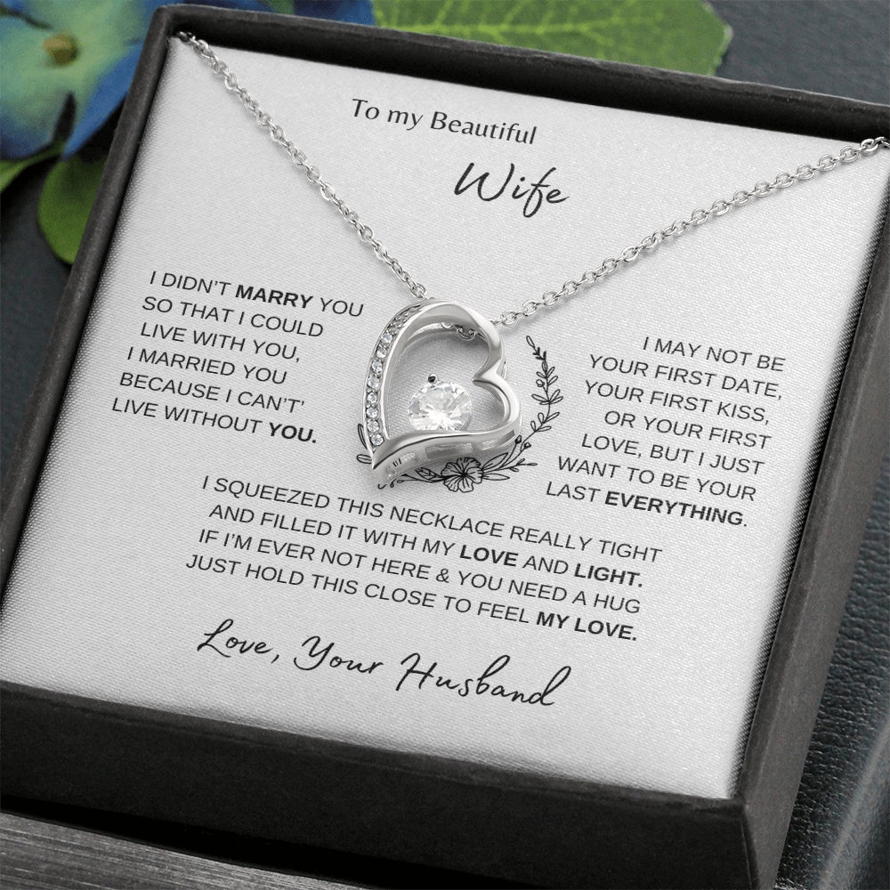 To My Beautiful Wife | Forever Love Necklace