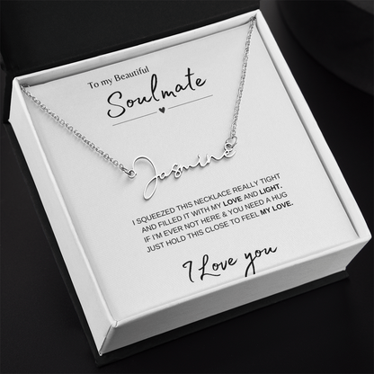Soulmate Necklace | Gift | Custom Name
